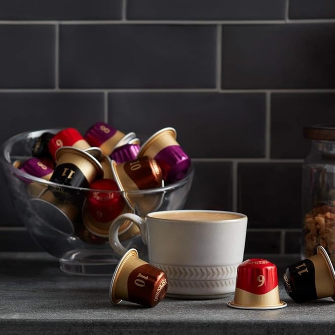 Peet's Coffee, Dark Roast Espresso Capsules, Compatible with Nespresso Original Machine - Nerissimo Intensity 11, 50 Count (5 Boxes of 10 Espresso Capsules)