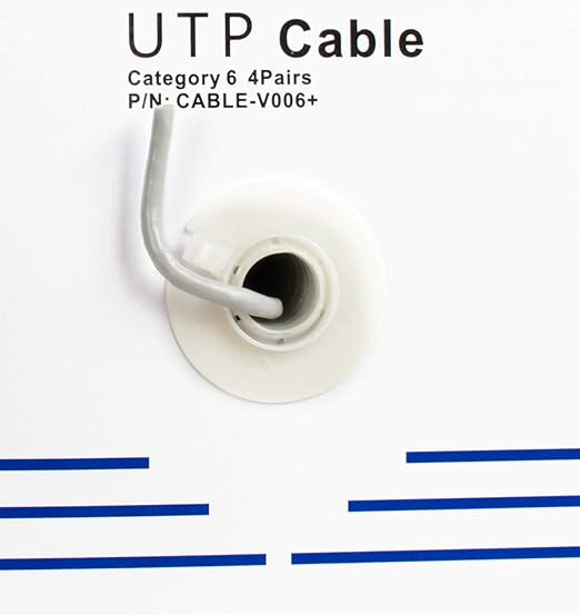 VIVO 500ft Bulk Cat6 Wire, CCA Ethernet Cable, 23 AWG, UTP Pull Box, LAN Network, Gray, CABLE-V006