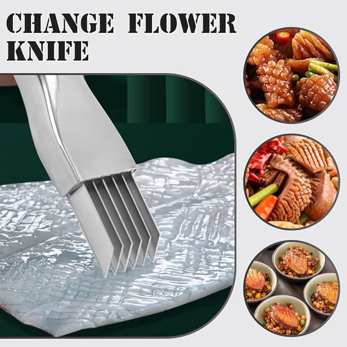 Shred Silk The Knife, 2026 Upgrade Stainless Steel Green Onion Knife Food Speedy Chopper, Kitchen Vegetable Cutter Household Multifunctional Food Slicer (A-1Pcs)