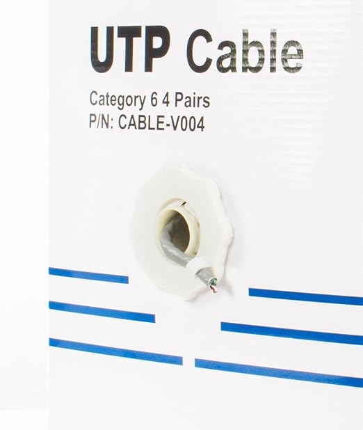 VIVO 1,000ft Bulk Cat6 Wire, CCA Ethernet Cable, 23 AWG, UTP Pull Box, LAN Network, Gray, CABLE-V004