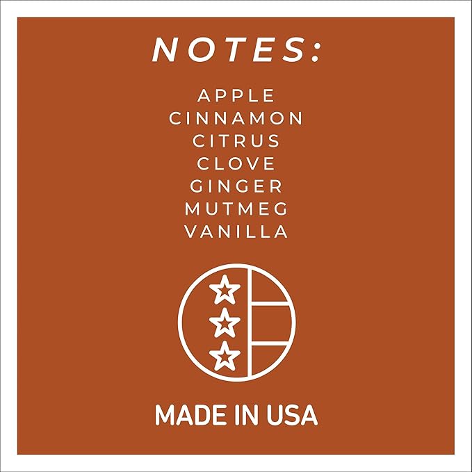 A Cheerful Giver - Aunt Kook's Apple Cider Baby Scented Glass Jar Candle (6oz) with Lid & True to Life Fragrance Made in USA
