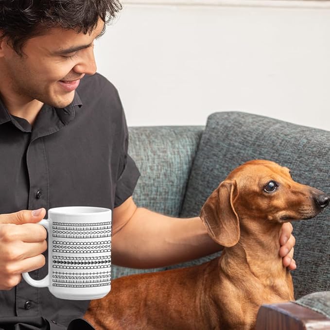 Personalized Mug for Dog Dad - Custom Best Dog Dad Ever Funny Daddy Hidden Message Cup, Gifts for Fathers Day, Birthday, Christmas for Him from Wife Daughter, Customized 16 Oz Tea Cup
