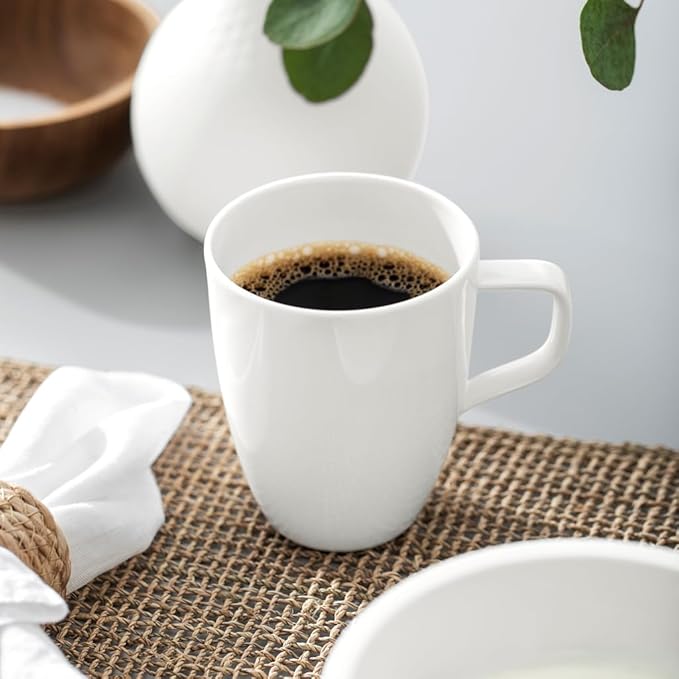 Villeroy & Boch Artesano Original Collection Mug, Premium Porcelain, Made in Germany, 12.75 oz Capacity, Rich, Creamy White