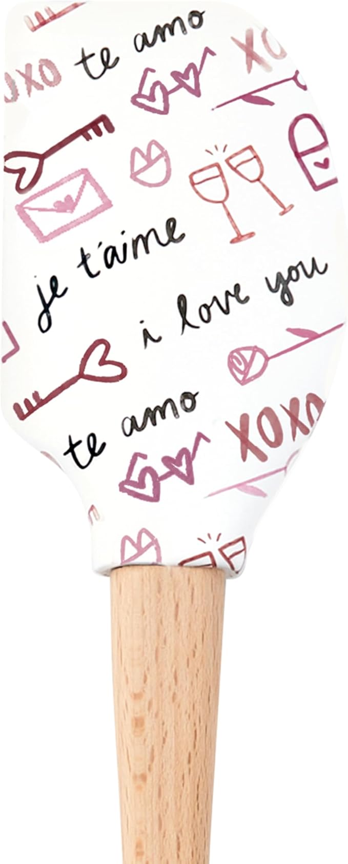Tovolo Love Script Spatula, Kitchen Utensil for Food and Meal Prep, Baking, Mixing, Turning, and More