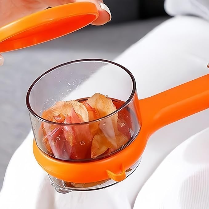 New with Box Storage Kitchen Special Fruitpeeler,Veggie Peeler with Container,Multi Functional,Easy to Carry,Suitable for Various Fruits and Vegetables (Green+Green)