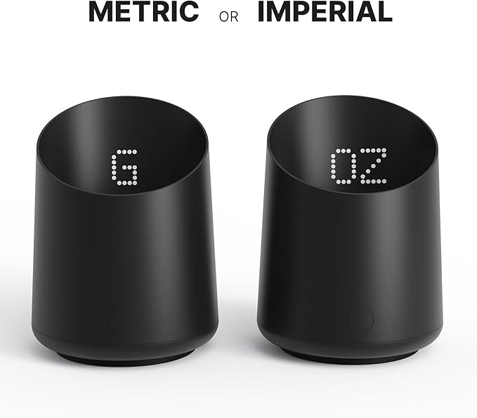 Subminimal Subscale Digital Dosing Cup with LED Display – Sleek & Precise Scale - Dosing & Brewing Accessories, Measures Coffee Grounds for Espresso - Coffee Lover Gifts - Black