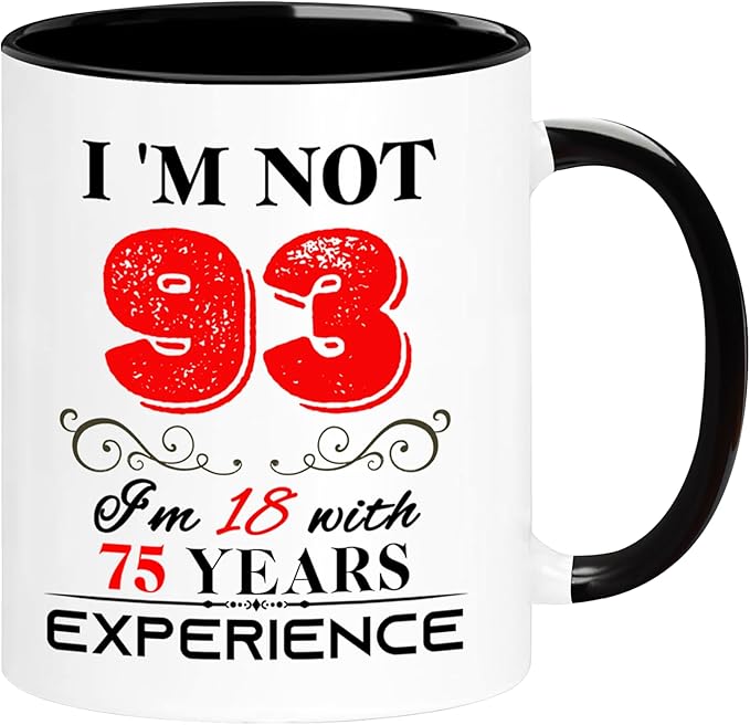 1932 93th Birthday Mug for Women Men, Turning 93 Year Old Birthday Gifts for Mom, Dad, Grandma, Grandpa, Wife, Husband, Uncle, Aunt, Sister, Best Friends, Coworkers, Her, Him, 11oz Coffee Cup