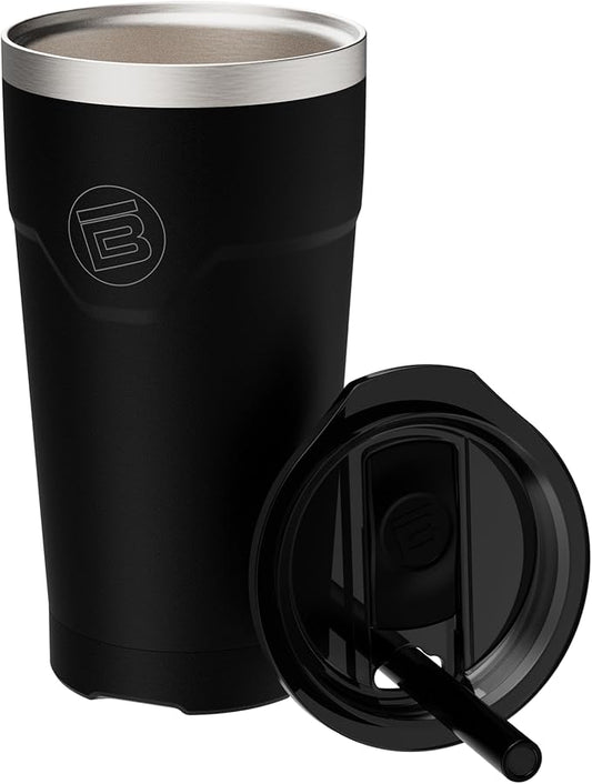 BOTE MagnePod Drinkware Insulated Drink Tumbler includes Lid with Straw Magnetically attaches to Compatible SUPs Kayaks Floats Hangouts 20 oz Multiple Colors