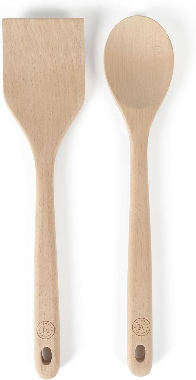 Martha Stewart 10 Piece Tools and Gadget Set W/Ceramic Crock - Linen White w/Grey Tools