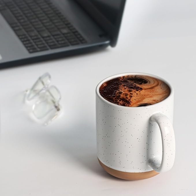 harebe 20 OZ Large Coffee Mug, Ceramic Tea Cup for Office and Home, Big Capacity with Handle, Microwave & Dishwasher Safe Cups for Men Women Mug Lovers, White