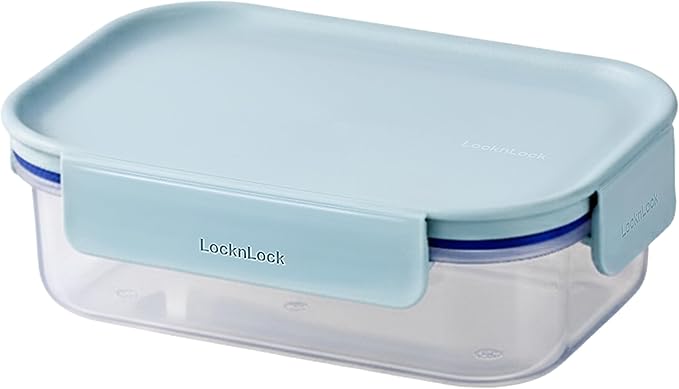 LocknLock HPL404 Classic-Plus Plastic Food Storage Container with Lid for Kitchen, Lunch, Meal Prep, and Leftovers, BPA-Free, Airtight, Leakproof, Microwave, Dishwasher, Freezer-Safe, 910ml