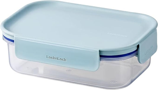 LocknLock HPL404 Classic-Plus Plastic Food Storage Container with Lid for Kitchen, Lunch, Meal Prep, and Leftovers, BPA-Free, Airtight, Leakproof, Microwave, Dishwasher, Freezer-Safe, 910ml