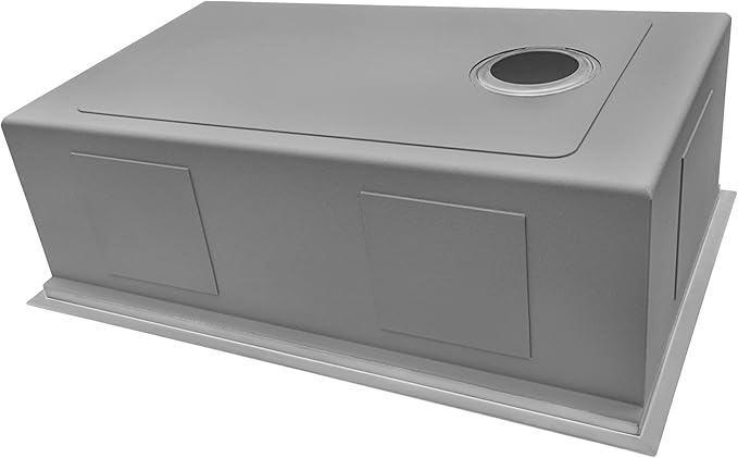 Ruvati 36-inch Rounded Corners Workstation Kitchen Sink - Slope Bottom Offset Drain Undermount Kitchens Sink - 16 Gauge Stainless Steel Kitchen Sinks with Accessories - RVH8596