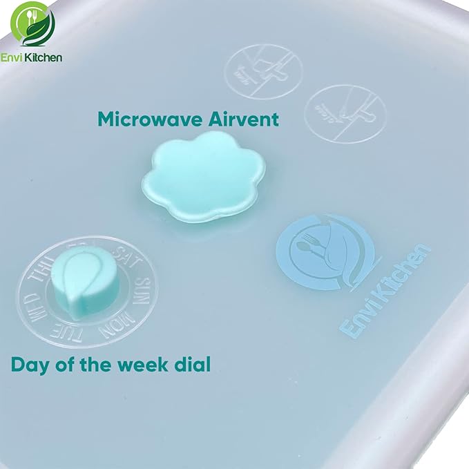 Food Storage Containers with Airtight Lids - Collapsible Container for Kitchen, Pantry Organization - Silicone Air Tight Snack, Lunch Organizer Set - Oven, Microwave, Freezer-Safe - 3 Pack