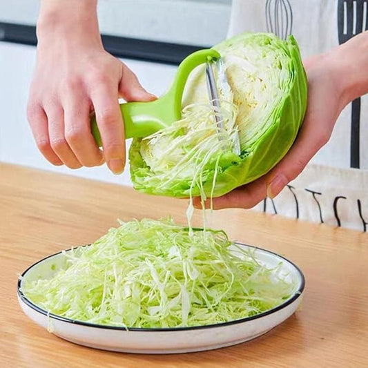 Green Cabbage Shredder,Vegetable Cutter Slicer,Stainless Steel Fruit Vegetable Potato Peeler Cabbage Graters Kitchen Must Have for Home Restaurants 18 * 12cm