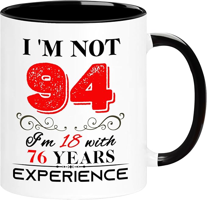 1931 94th Birthday Mug for Women Men, Turning 94 Year Old Birthday Gifts for Mom, Dad, Grandma, Grandpa, Wife, Husband, Uncle, Aunt, Sister, Best Friends, Coworkers, Her, Him, 11oz Coffee Cup
