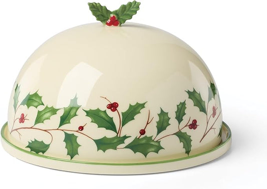 Lenox 898272 Holiday Covered Dish, Small, Christmas, Festive Serveware