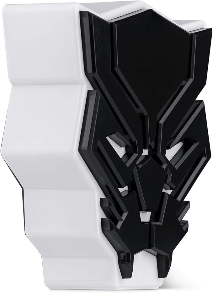 Marvel Black Panther LED Mood Light - Collectible Mask Lamp, White, 6 Inches Tall