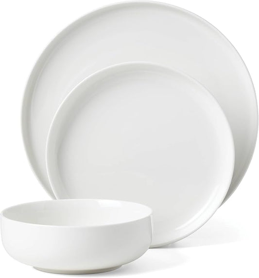 Oneida 899204 24 Seven White 18-Piece Dinnerware Set, Service For 6
