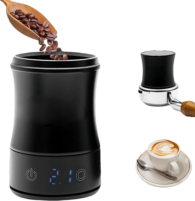 Digital Coffee Scale with Dosing Cup 2-in-1, 0.1g Precision USB-C Rechargeable Espresso Scale, IPX4 Waterproof, Multi-Purpose for 58mm Espresso Machines, Drip, French Press