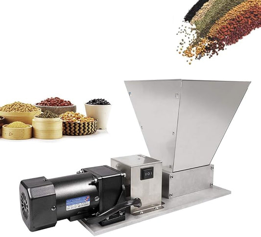 4.23QT Electric Grain Mill Grinder, 110V Flour Mill Grinder for Home, Stainless Steel Powder Machine for Dry Grains, Coffee, Corn