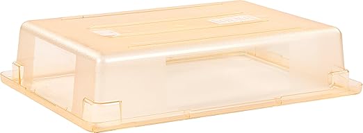 Carlisle FoodService Products Storplus Plastic Storage Container, Food Container with Stackable Design for Food Storage, 8.5 Gallons, Yellow, (Pack of 6)