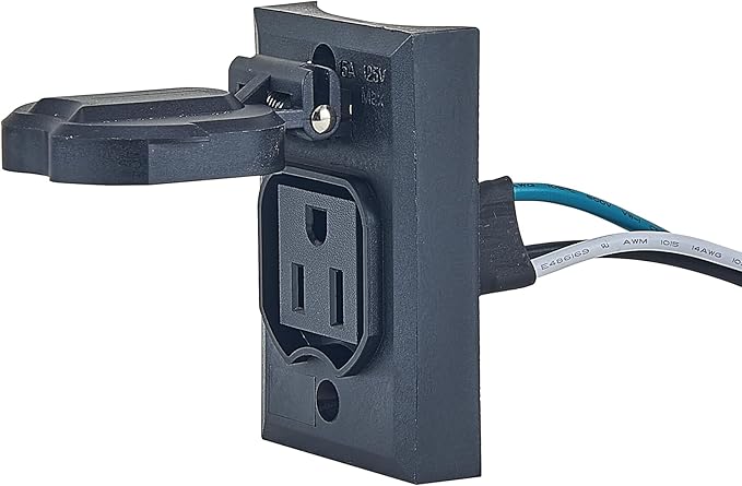 Design House Outdoor Lamp Post, Plastic Cross Arm, Built-in-Outlet, Dusk-to-Dawn Photo Eye Sensor, Easy Installation, Black, 3 in Diameter x 80 in H, 589812
