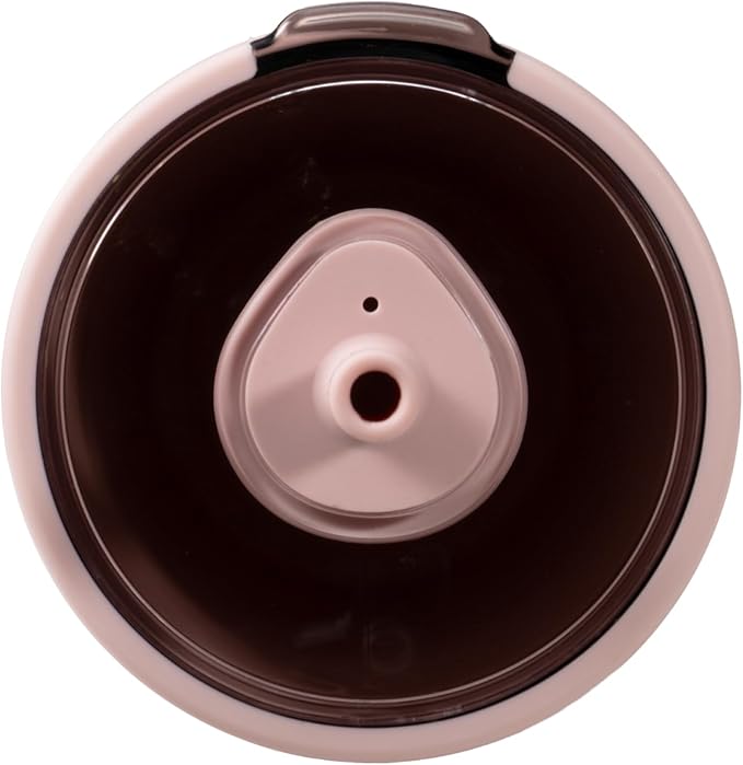 HydroJug Everyday Tumbler 14 oz – Ceramic-Lined Insulated Tumbler with Straw and Soft-Touch Lid, Cup Holder Friendly, Double-Wall Vacuum Insulation, Reusable Travel Cup – Dusty Rose