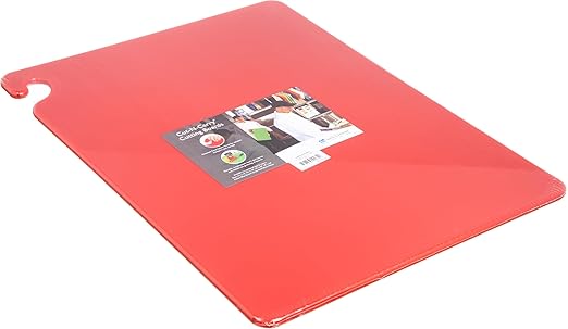 San Jamar - CB182412RDGR Cutting Board, 18x24, Red, 18" x 24" x 0.5" (CB182412RD)
