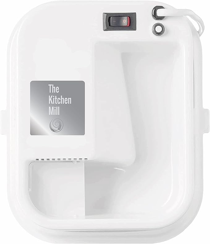 The Kitchen Mill Electric Grain Mill - High Speed Wheat, Corn, & Grain Grinder, Flour Mill - Assembled in the USA - Stainless Steel Milling Chamber