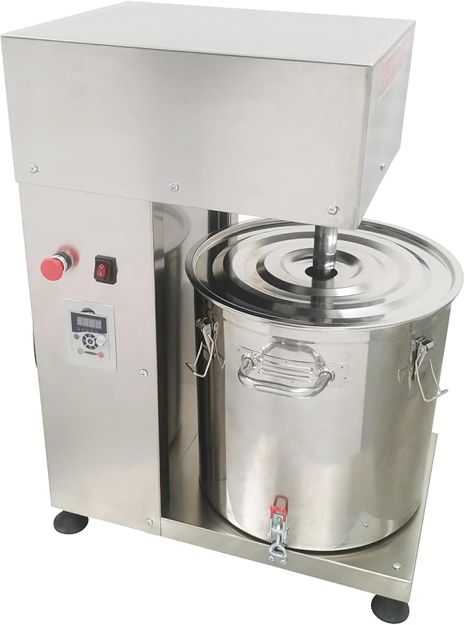 Electric Meat Vegetable Mixer 43L Commercial Stuffing Mixer Stainless Steel Multifunctional Stirring Machine Various Fillings Mixing for Sausage Meat Dumpling Pie Meatball 0-200r/min 220V