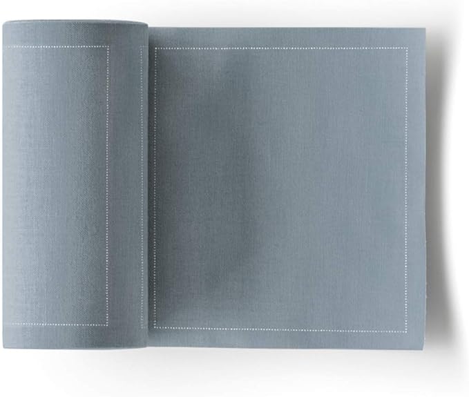 My Drap Cotton Cocktail Napkins On A Roll, Tear & Serve, Foggy Blue (Small 4.5x4.5 Inch) 50 Luxury Disposable Bar Napkins, Perfect for Serving Drinks & Cocktails, Elevating All Your Parties & Events.