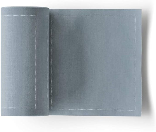My Drap Cotton Cocktail Napkins On A Roll, Tear & Serve, Foggy Blue (Small 4.5x4.5 Inch) 50 Luxury Disposable Bar Napkins, Perfect for Serving Drinks & Cocktails, Elevating All Your Parties & Events.