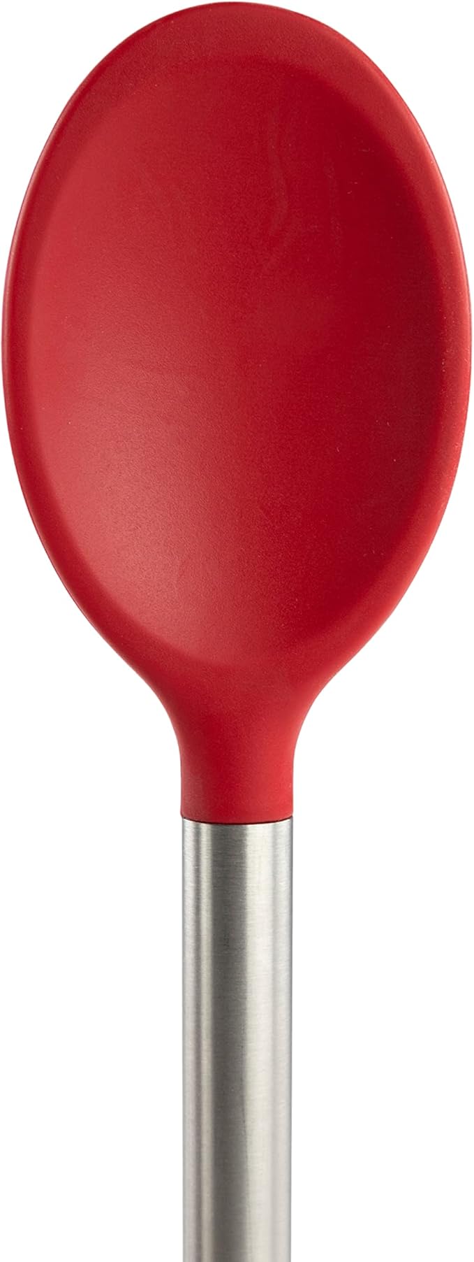 Tovolo Silicone Cooking Utensil Set of 6 Cayenne Red Ladle Slotted Turner Tongs Flex Core Spatula Scraper Mixing Spoon and Potato Masher, Dishwasher Safe Non Toxic BPA Free Silicone Kitchen Utensils