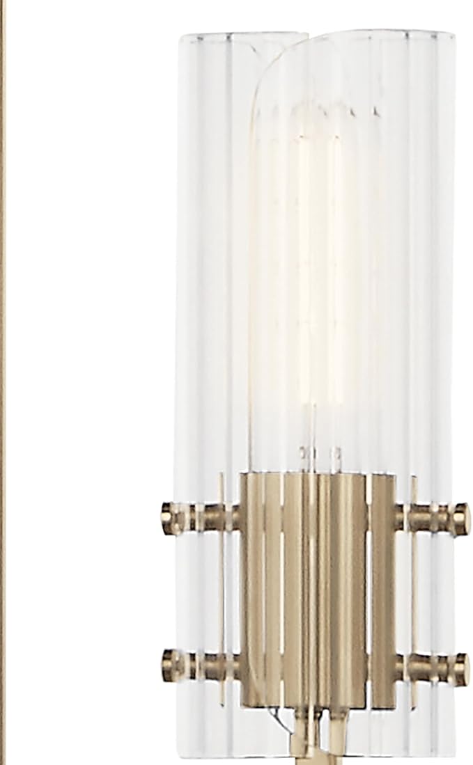 KICHLER Velestino 40.25" 8 Light Chandelier in Champagne Bronze, for Foyer, Dining Room, Living Room, Bedroom, (23.25" x 40.25") 52680CPZ