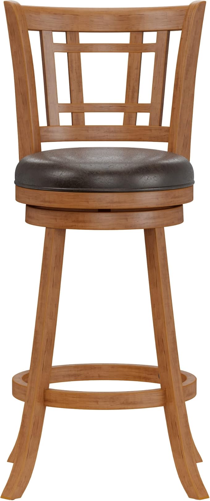 Hillsdale Fairfox 30.5" Wood Swivel Bar Height Stool, Oak