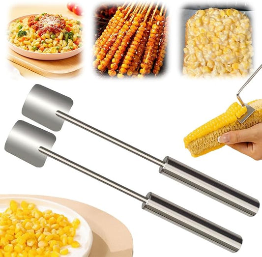Easy Clean Corn Cob Peeler, 2026 Upgraded Long Handle Stainless Steel Upgrade Corn Stripping Tool for Home Kitchen Gadget (2)