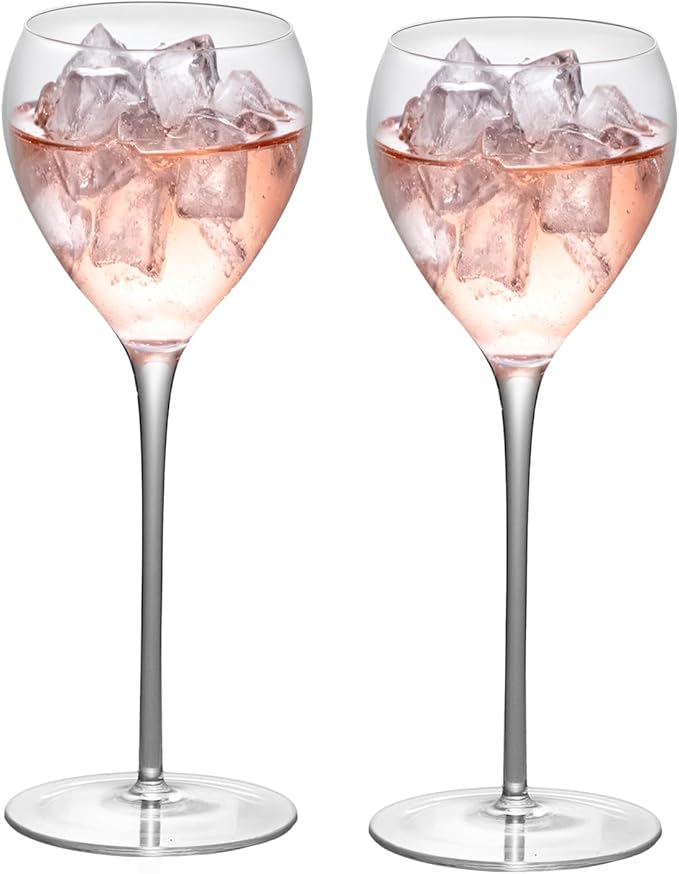 KAMMAK Martini Glasses Set of 2, 5.41 oz Clear Crystal Cocktail Glasses with Stem, Reusable Cocktail Glassware for Wedding Birthday Party, Bar, Margarita, Whiskey, Gin, Tequila, ZY12701