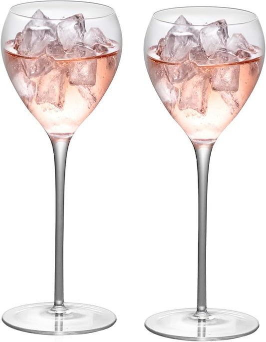 KAMMAK Martini Glasses Set of 2, 5.41 oz Clear Crystal Cocktail Glasses with Stem, Reusable Cocktail Glassware for Wedding Birthday Party, Bar, Margarita, Whiskey, Gin, Tequila, ZY12701