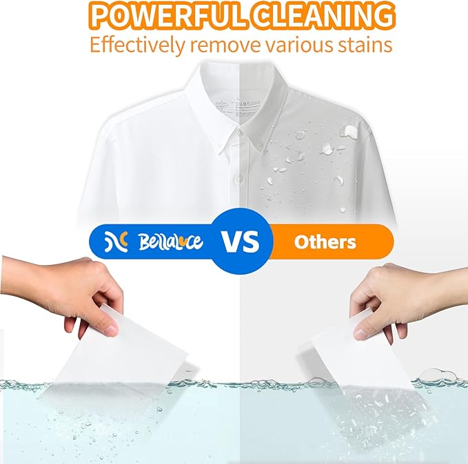 BellaLuce Laundry Detergent Sheets 1 Home Size (240 Loads, Fresh Linen) & 2 Travel Size (32 Loads, Fresh Linen & Dreamy Sway) | Portable for College, Dorm, Hotel, Family