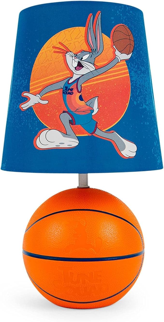 Space Jam 2: A New Legacy Tune Squad Basketball 3D Desk Lamp, Bugs Bunny Mood Light | Home Decor Accessories And Room Essentials | Official Looney Tunes Collectible | 14 Inches Tall