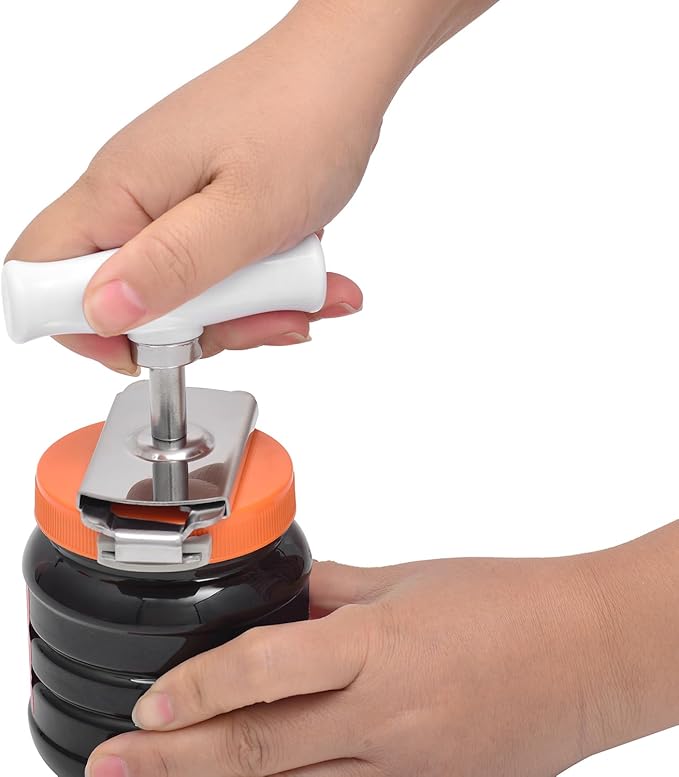 Kichwit Jar Opener for Weak Hands, Jar Bottle Opener for Seniors with Arthritis, Bottle Opener Keychain Included (Pack of 2)