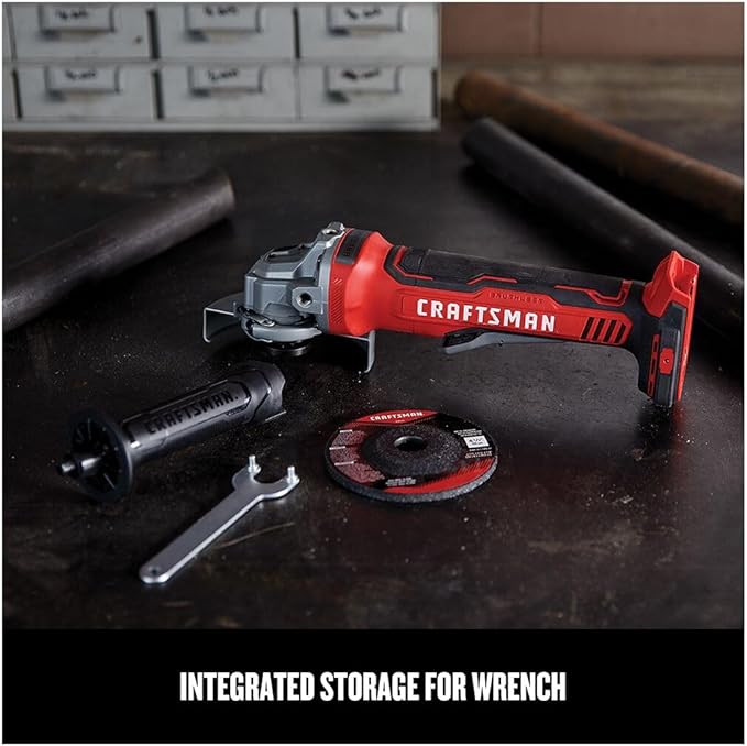 Craftsman V20 Angle Grinder, 4-1/2-Inch, Tool Only (CMCG450B)