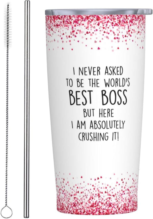 Boss Lady Gifts for Women, Bosses Day Gifts for Women, Unique Birthday Gift for Boss Female, Best Female bosses Ever Gift 20oz Tumbler