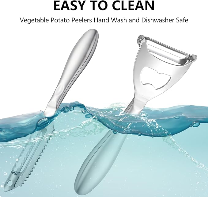 Potato Peelers Set Stainless Steel Peeler,Y-Shaped and I-Shaped Peelers,Vegetable Carrot Fruit Peelers for Home kitchen