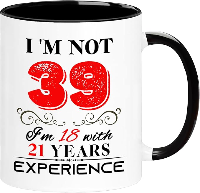 1986 39th Birthday Mug for Women Men, Turning 39 Year Old Birthday Gifts for Mom, Dad, Grandma, Grandpa, Wife, Husband, Daughter, Sister, Best Friends, Coworkers, Her, Him, 11oz Coffee Cup