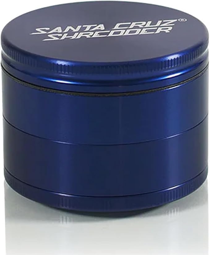 Santa Cruz Shredder Metal Spice Grinder Made in USA (Large (2.7 Inch), Blue)