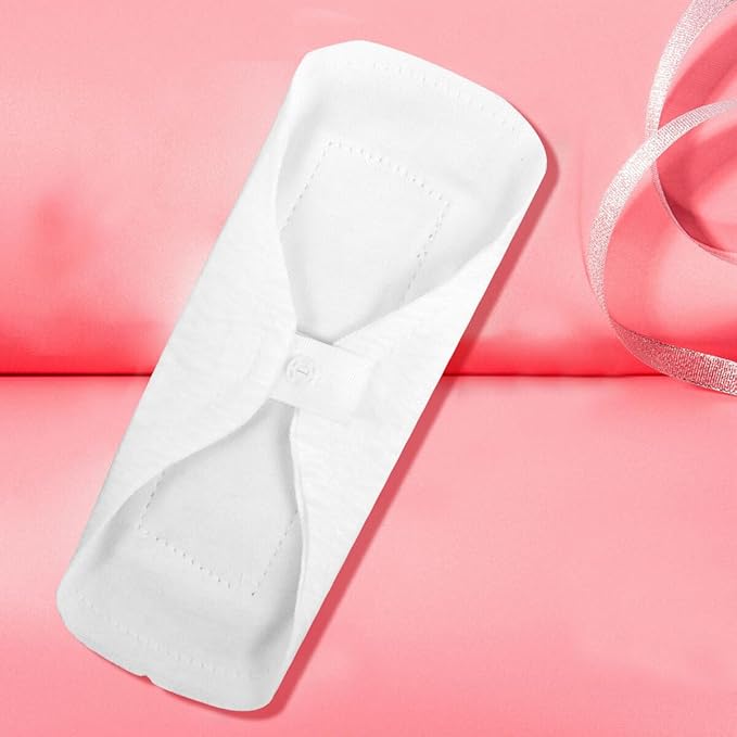 Yardwe 3pcs Reusable Menstrual Pads Organic Cotton Thin Cloth Absorbent Sanitary Towels Washable Feminine Pads for Women
