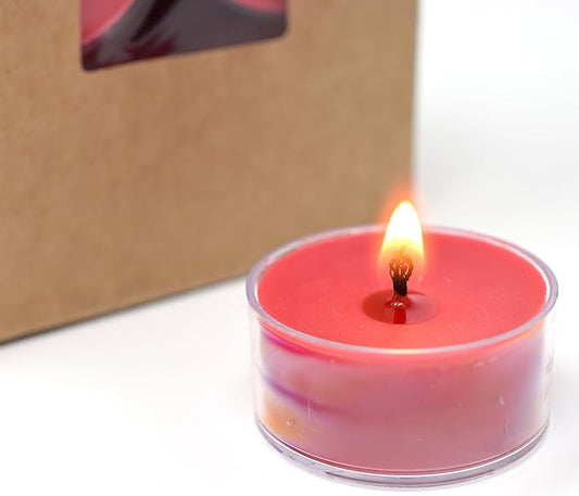 Candeo Candle Woodsy Winter Tealights 12 Pack Soy Beeswax Blend – Winter Lodge, Fraser Fir, O Christmas Tree, Clove & Holiday Home – Cozy Cabin Holiday Candles Handmade USA (Holiday Home)
