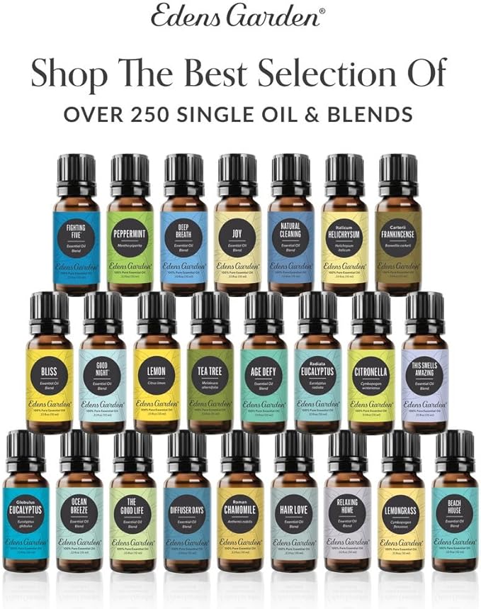 Edens Garden In Bloom Essential Oil 3 Set – 100% Pure Therapeutic Grade, Undiluted Aromatherapy- Jasmine, Rose & Sweet Pea Floral Blends– No Artificial Fragrance & Natural For Diffusers, 10 ml/ 3 Pack